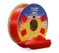 Filamento PETG 1.75mm 1kg rosso per stampante 3D resistente, durevole