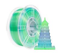 Filamento PLA cristallo Cambia colore 1,75 mm 1 kg/500 g/250 g/200 g Filamento stampante 3D Gradiente PLA Traslucido Verde Blu Giallo(PUR BU GN-250g)