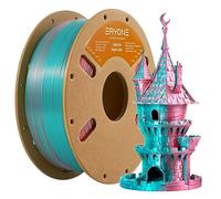 Filamento PLA ERYONE Dual Zweifarbig 1,75 mm, filamento 3D Drucker 1 kg spula +/- 0,03 mm, verde acqua e rosso arancione