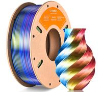 Filamento PLA ERYONE Silk Tri Color per stampante 3D, 1,75 mm +/- 0,03 mm, multicolore, PLA tricolore, bobina di cartone da 250 g (0,55 libbre),