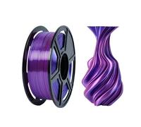 Filamento PLA In Seta Bicolore Da 1,75 Mm, Elevata Tenacità, Nessun Intasamento, Nessuna Deformazione, Materiale For Stampante 3D, Bobina Sigillata(Fusion-Blue-Rose)