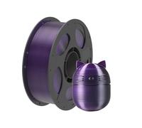 Filamento PLA In Seta Bicolore, Filamento For Stampante 3D Con Texture In Seta Multicolore Lucida For Stampanti FDM 1 Kg/rotolo(Black purple)