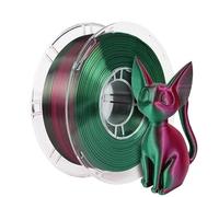 Filamento PLA In Seta Bicolore, Rosso E Nero 2 In 1, Filamento For Stampante 3D Da 1,75 Mm, Opzioni Bobina Da 1 Kg 500 G 250 G(DKGN PuRed-250g)