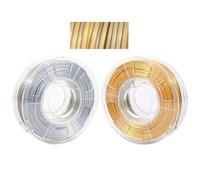 Filamento PLA In Seta Bicolore, Rosso E Nero 2 In 1, Filamento For Stampante 3D Da 1,75 Mm, Opzioni Bobina Da 1 Kg 500 G 250 G(Gold Silver-1kg)