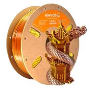 Filamento PLA in seta tricolore ERYONE 1,75 mm, filamento per stampante 3D PLA +/-0,03 mm 1 kg/bobina, argento seta oro e rame