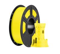 Filamento PLA multicolore for stampante 3D da 1,75 mm, 1 kg/rotolo, materiale di consumo in gomma plastica for stampante 3D FDM Kobra(1KG yellow)