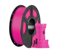 Filamento PLA multicolore for stampante 3D da 1,75 mm, 1 kg/rotolo, materiale di consumo in gomma plastica for stampante 3D FDM Kobra(1KG magenta)