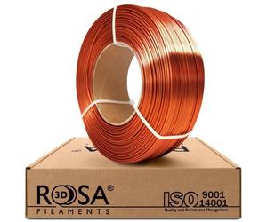 Filamento PLA Rosa 3D 1,75 Mm 1000G Rame Setoso, Ricarica
