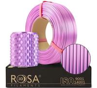 ROSA 3D PLA Magic Silk Filamento 1,75 mm per stampante 3D - Materiali di stampa Leggermente lucidi Biodegradabile Filamenti PLA per stampanti 3D - Filament Printing - Rosa dinamico, 1 kg Ricarica