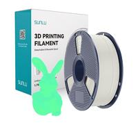 Filamento PLA Sunlu PLA Glow W-G Bianco-Verde 1,75 mm Precisione Luminoso