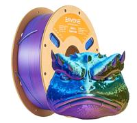 Filamento PLA tricolore ERYONE seta 1,75 mm, filamento per stampante 3D PLA +/-0,03 mm 1 kg/bobina, seta oro blu viola