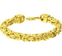FILANGO Bracciale in argento 925 rodiato/placcato oro, argento, Länge: 21cm | Stärke: 3,2mm, Argento, Senza gemme