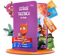 Filapen Diario per bambini dai 6 anni in su, 100 giorni, diario emozioni per capire i sentimenti, apprendimento della consapevolezza e della gratitudine, 250 pagine per bambini per ragazze e ragazzi