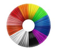 Filapen® Filamenti PCL per penna 3D da 1,75 mm, confezione da 100 metri, 15 diversi colori, biodegradabili, inodori, filamento PCL 3D per penna a bassa temperatura