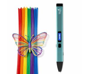Filapen Penna 3D Premium con 10 filamenti e astuccio, penne 3D per bambini e adulti, con modelli, set di penne 3D per principianti e professionisti, set fai da te, con modelli
