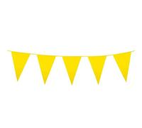 Filare 10m 18 bandierine giganti 45x30cm giallo