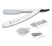 Filarmonica Rasoio da barbiere con dispenser di lame, set da parrucchiere professionale con rasoio da 24 cm (9, 4") in acciaio inox per barbiere