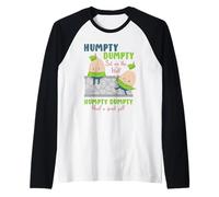 Filastrocche per Bambini o Humpty Dumpty Maglia con Maniche Raglan
