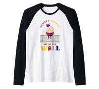 Filastrocche per Bambini o Humpty Dumpty Seduto su Un Muro Maglia con Maniche Raglan