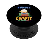 Filastrocche per bambini o Humpty Dumpty seduto su un muro PopSockets PopGrip Adesivo