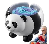 Filati all'uncinetto per uncinetto, scatola di stoccaggio del porta-ceramica per il filo di panda, portatile, ciotola che si muove senza conflitti, stoccaggio di filati divertente, organizzatore di fi