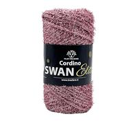 filati italiani cordini laminati Swan Elite 100g - 75 metri per borse handmade e molto altro ancora (rosa/lux, ELITE)