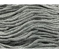 filati italiani cordini laminati Swan Glitter 500g - 450 metri per borse handmade e molto altro ancora (grigio/argento, THAI GLITTER)
