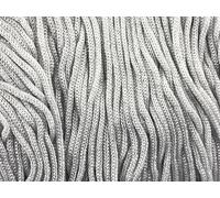 filati italiani cordini laminati Swan Glitter 500g - 450 metri per borse handmade e molto altro ancora (bianco/argento, THAI GLITTER)