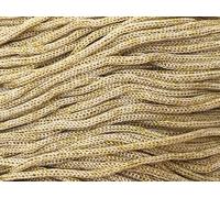 filati italiani cordini laminati Swan Glitter 500g - 450 metri per borse handmade e molto altro ancora (panna/oro, THAI GLITTER)