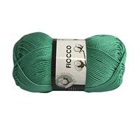 filati italiani Cotone Fiocco. 100% Cotton, 50g (125m) per Uncinetto e Maglieria (Tiffany - 7676)