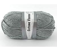 filati italiani Cotone Viscosa 100g Effetto Seta (Perla - 408)