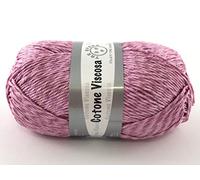 filati italiani Cotone Viscosa 100g Effetto Seta (Rosa - 393)