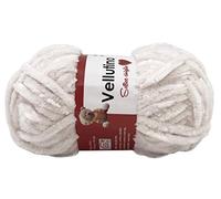 filati italiani gomitoli di Vellutino in ciniglia 5x50g per Capi da Neonato (Bianco - 10)