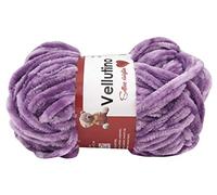 filati italiani gomitoli di Vellutino in ciniglia 5x50g per Capi da Neonato (Lilla - 401)