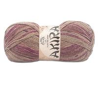 filati italiani Lana Akira multicolor lurex - 100g/300m in fantastiche sfumature moda per uncinetto 3,5 (Fucsia Mix)