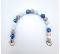 filati italiani Manici in Perle Colorate per Borse Handmade - 17cm di Larghezza - Perle Lucide Effetto perlaceo (Sweet Mix)