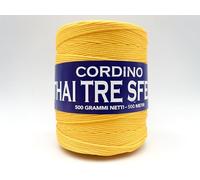 filati italiani matassa cordino thai in rocca da (500g/500m) per borse e ricamo (girasole - 56)