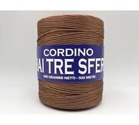 filati italiani matassa cordino thai in rocca da (500g/500m) per borse e ricamo (uvetta passa - 204)