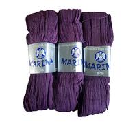 filati italiani Matasse di Lana per Maglieria, 100g in Diversi Colori (Viola Scuro)