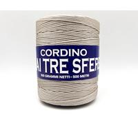 filati italiani matassina cordino thai in rocca da (500g/500m) per borse e ricamo (beige scuro - 040)