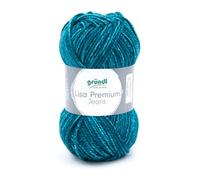Filati per maglieria Lisa Premium Jeans vert-bleu tacheté 4747-05