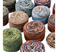 Filati per uncinetto, 2 pezzi, 200 g, per pittura a olio, sfumati a sezione lunga, tinti colorati arcobaleno, lana mohair per lavori a mano e all'uncinetto (09)