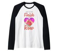 Filato all'Uncinetto con Scritta Just Let Me Finish This Row Maglia con Maniche Raglan