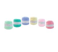 Filato colorato per maglieria, Confezione da 12 gomitoli di filato for tufting multicolore da 100 g, filo for punch needle, 5 mm, misto poliestere e cotone(H2)