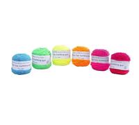 Filato colorato per maglieria, Confezione da 12 gomitoli di filato for tufting multicolore da 100 g, filo for punch needle, 5 mm, misto poliestere e cotone(G2)