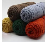 Filato colorato per maglieria, Filato di cotone poliestere 8ply 3mm for tufting gun punch needle uncinetto maglia 100g multicolore(N)