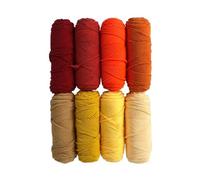 Filato colorato per maglieria, Filato for tufting acrilico 100 g/200 g for la realizzazione di tappeti Punch Needle giallo marrone(100g ball)