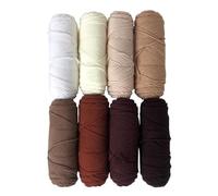Filato colorato per maglieria, Filato for tufting, confezione da 2, 100 g, 200 g, multicolore, for la realizzazione di tappeti con punch needle, uncinetto, maglia, maglione, sciarpa(100g ball)
