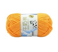 Filato colorato per uncinetto, filato di cotone per lavoro a mano, morbido filato di cotone per cappelli, coperte, sciarpe, morbido al latte, all'uncinetto e ai ferri da maglia per coperte