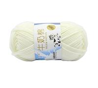 Filato colorato per uncinetto, filato di cotone per lavoro a mano, morbido filato di cotone per cappelli, coperte, sciarpe, morbido al latte, all'uncinetto e ai ferri da maglia per coperte